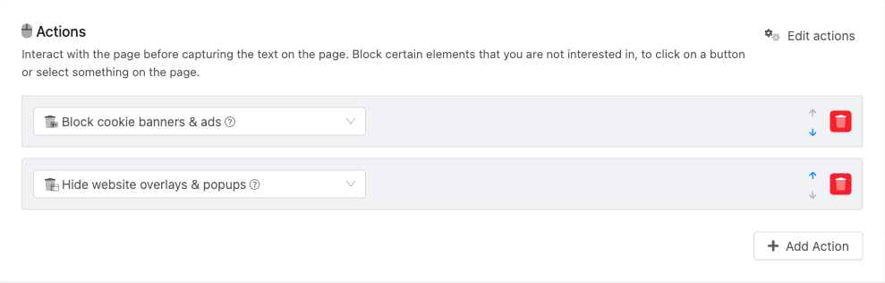 blocking cookies action