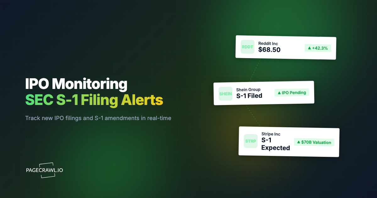 IPO Monitoring: How to Track S-1 Filings and New Public Offerings