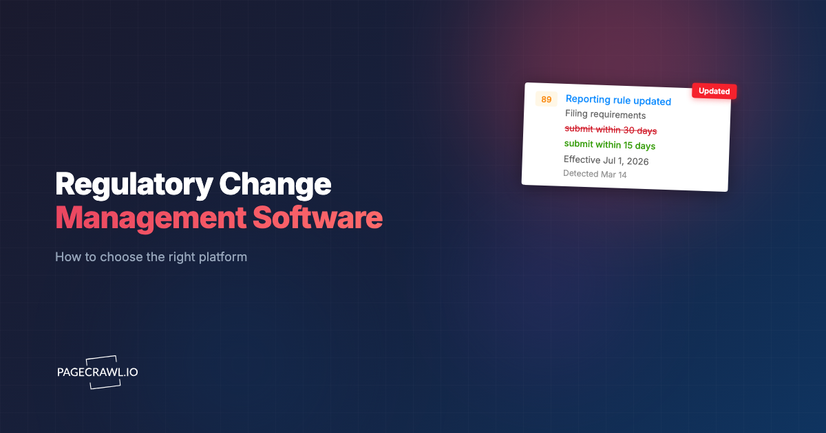 Regulatory Change Management Software: How to Choose in 2026