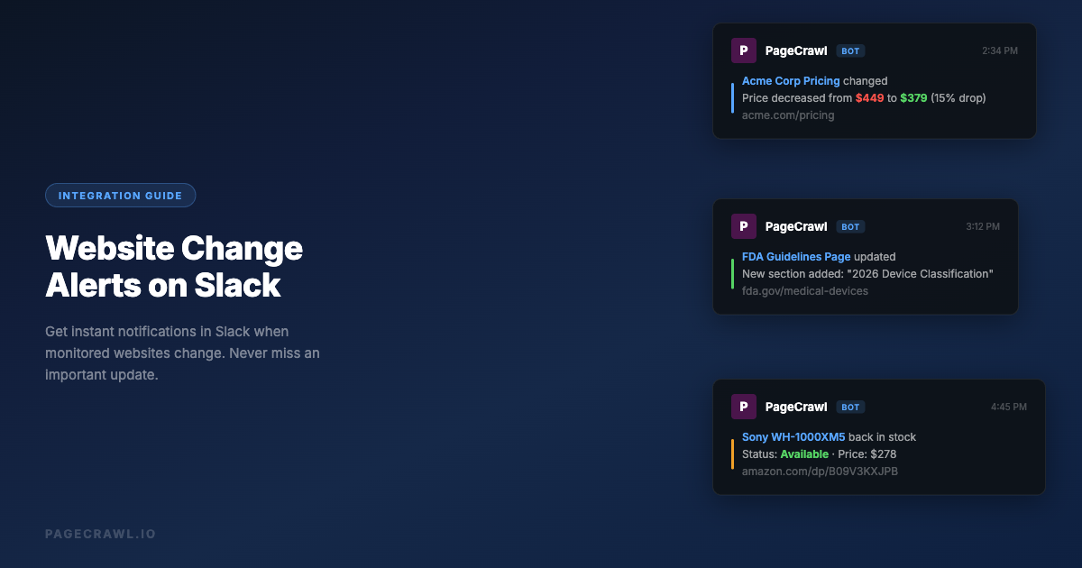 How to Get Fast Website Change Alerts on Slack